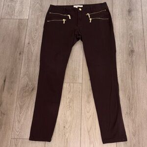 Michael Kors Brown Pants with Gold Details